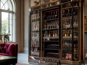 客厅摆红酒酒柜装饰品是否合适?提升家居品味新选择