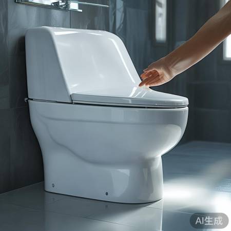 智能马桶一键开启，生活更便捷。