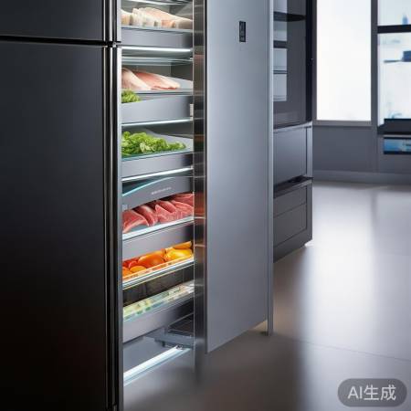 抽屉式冰箱，独立控温，保鲜方便