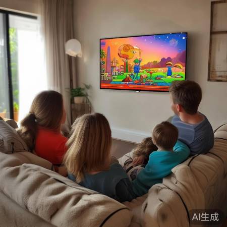 电视调至110-120cm，方