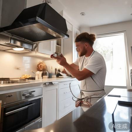 “安装油烟机电机前，检查稳固接