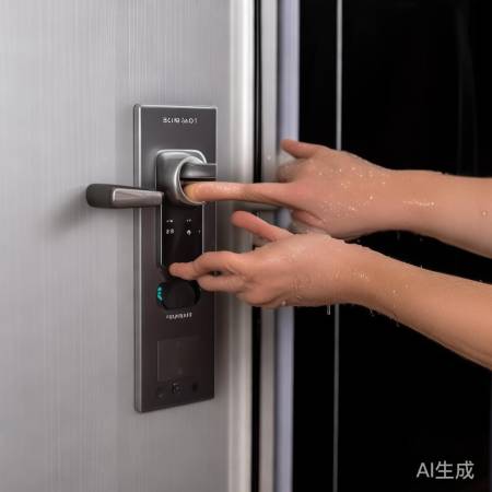 吾爱吾家智能指纹锁维修热线管家教导㊤指纹锁面板塑料印字：精准识别，安全无忧