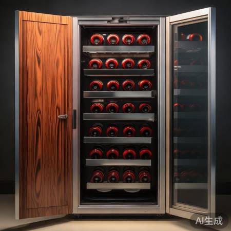 凯特欧红酒柜全天维服热线分解：时尚餐厅挂壁红酒柜效果图，尽显高端品味