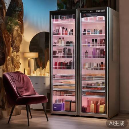 歌岚美妆冰箱分区设计，打造个性化美妆空间