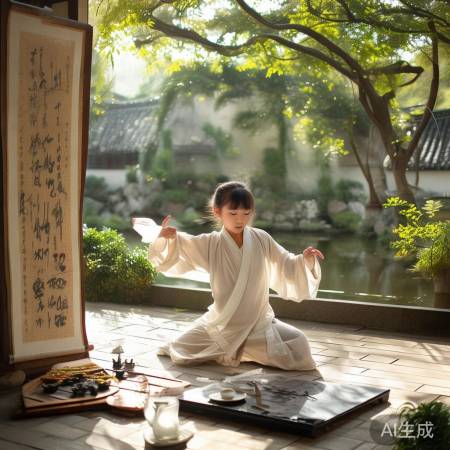 黑豹保险柜热线电话咨询交流：00后女生瀑布边演绎太极拳，古风韵味十足
