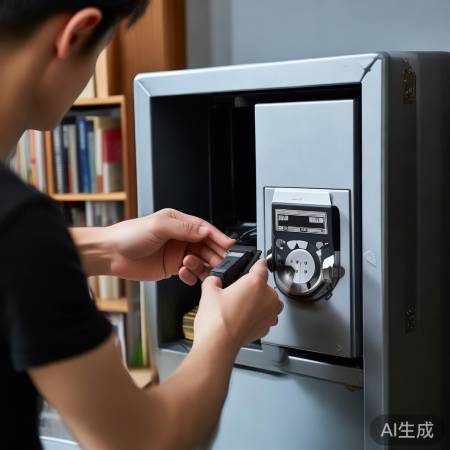 保险柜电池正确安装位置详解