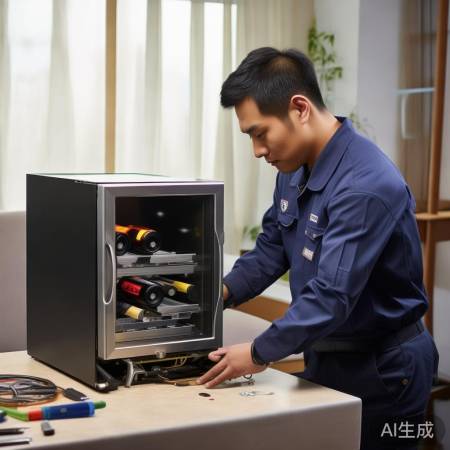 帝伯莱红酒柜极速维保梳理,带冰箱酒柜设计效果图，家居必备新选择