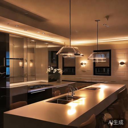 科大集成灶客户中心详述←集成灶装修效果图,打造现代厨房新风尚