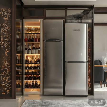 客厅冰箱酒柜屏风：打造现代家居一体化设计
