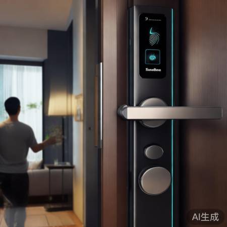 三彪指纹锁轻松添加指纹，一步到位的智能生活体验