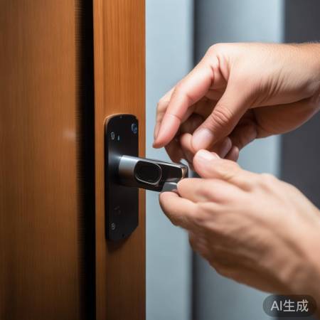 hutlon指纹锁一键守护家分析←指纹锁反面更换电池教程：快速简便的操作方法