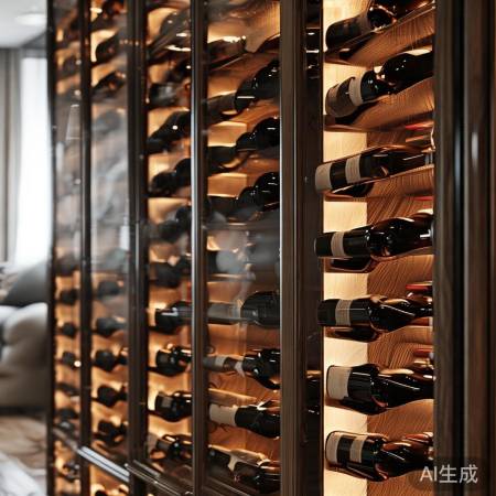 红酒柜家用新时尚,家居效果图赏析