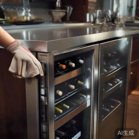 板式开放斜放红酒柜尺寸规格详解
