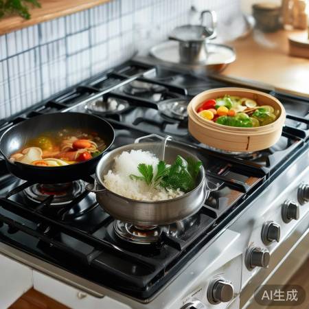 国美集成灶400报修服务教你㊣集成灶轻松烤包子，美味在家就能享